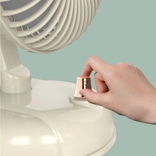 2000 Mıa, Ev Taşınabilir Sessiz Büyük Hava Fanını Şarj Edebilen Kafa Masaüstü Fanını Sallayabilir