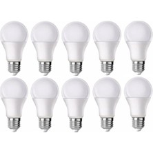 Full Reyon 10 Adet 10 Watt Enerji Tasarruflu Beyaz Işık LED Ampul