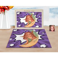 BK Kişiye Özel Kız Çocuk Melek Karikatürlü 1000 Parça Profesyonel Puzzle-1