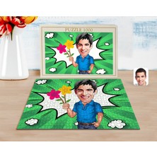 BK Kişiye Özel Erkek Karikatürlü 1000 Parça Profesyonel Puzzle-1