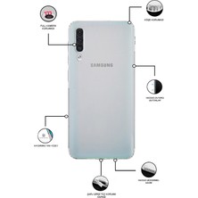 Kılıfmania Samsung Galaxy A30S Kapak Kamera Korumalı Tıpalı Şeffaf Silikon Kılıf