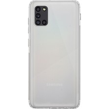 Kılıfmania Samsung Galaxy A31 Kapak Kamera Korumalı Tıpalı Şeffaf Silikon Kılıf