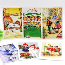 Kartpostal, yılbaşı, happy christmas  10 set (60 adet)