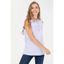 U.S. Polo Assn. Kadın Lila T-Shirt 50248445-VR034