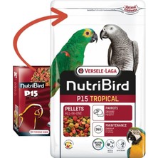 Nutribird P15 Tropical Pelet Yem 1 kg , Kapalı Ambalaj