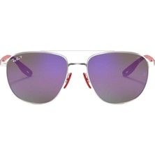 Ray-Ban Ferrarı  3659M F031H0 57  Erkek Gümüş Damla Çerçeve Güneş Gözlüğü