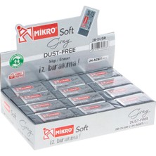 Mikro Silgi Soft Gri 2B-24GR 24 Adet