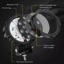 C9 7” Cree LED Yuvarlak Offroad  Lamba 51W 25K Lümen 1 Adet