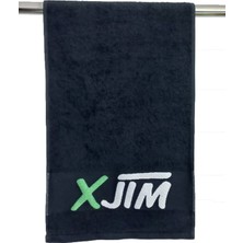 Xjim Siyah Spor Antrenman  Havlusu %100 Pamuk -3'lü Paket 30X90