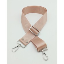 Angel Çanta Aksesuar Polyester Kolon 120X4 cm Pudra Gümüş Metalli