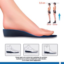 Active Team Akform Insoles 3.5 cm Boy Uzatıcı Tabanlık, Boy Uzatan Içten Hava Yastıklı Taban, Görünmez Ayakkabı Tabanlığı 217MODEL