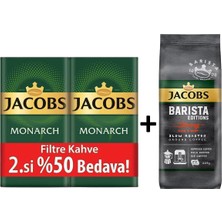 Jacobs Monarch Filtre Kahve 500 gr x 2 Adet + Jacobs Barista Editions Strong Filtre Kahve 225 gr