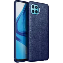 Smody Oppo A73 Kılıf Silikon Niss Deri Görünüm