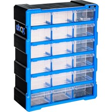 Monoblok 18 Çekmeceli Set TK-6002 - Çivi Vida Takı Organizer Kutusu