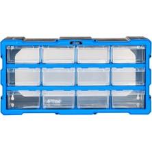 Abox Monoblok 12 Çekmeceli Set TK-6005 - Çivi Vida Takı Organizer Kutusu