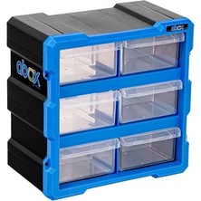 Monoblok 6 Çekmeceli Set TK-6008 - Çivi Vida Takı Organizer Kutusu