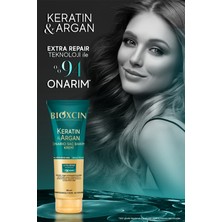 Bioxcin Keratin & Argan Onarıcı Şampuan 300ML + Bioxcin Kertin Argan Saç Bakım Kremi