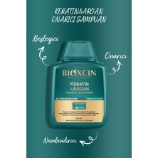 Bioxcin Keratin & Argan Onarıcı ŞAMPUAN300 ml + Bioxcin Kertin Argan Saç Bakım Yağı