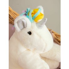 Shiva Gift&More Nakış Detaylı Pelüş Dolgulu Pony Bebek Kırlent Unicorn Uyku ve Oyun Arkadaşı