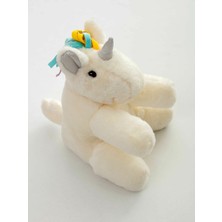 Shiva Gift&More Nakış Detaylı Pelüş Dolgulu Pony Bebek Kırlent Unicorn Uyku ve Oyun Arkadaşı