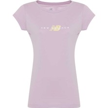 New Balance LOGO TEE Mor Kadın Tişört WTT2033-PBR