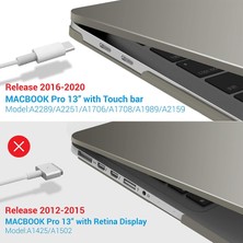 Bros Apple Macbook Pro 13.3 Inç 2020 M1 A2338 Seri Sert Macbook Kaplama Koruyucu
