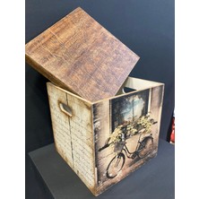 Lizzart Workshop Decoratif Ahşap Kare Kutu 20 x 20 Lizzart 1072