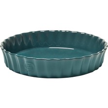 Emile Henry Tart-Börek-Flan Kabı Yuvarlak 28 cm Mavi / Blue Flame