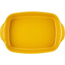 Emile Henry Fırın Kabı Dikdörtgen 42 x 28 cm Mat Sarı / Provence Yellow