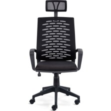 Sers Home&office I Plastik Ayak | Siyah Yönetici Koltuğu |