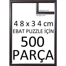 Sar Plus Balıksırtı Yapboz  Puzzle Çerçevesi Kahverengi 500