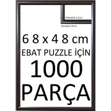 Sar Plus Balıksırtı Yapboz  Puzzle Çerçevesi Kahverengi 1000