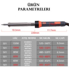 Wozlo HB-501 Kalem Havya Lehim Havyası Tabancası Makinesi 40W