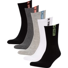 DeFacto Erkek 5'li Pamuklu Uzun Çorap Y2545AZNS