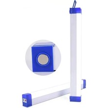 Gaman 32 cm Şarjlı Işıldak USB Şarjlı Beyaz LED 8 Saate Kadar Yanma Kapasitesi