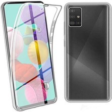 Apsuwa Samsung Galaxy A71 Kılıf Ön Arka 360 Koruma Şeffaf Silikon