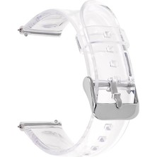 AktarMobile Huawei Watch Gt 2 Pro Uyumlu Şeffaf Silikon Kordon Şık ve Estetik Kayış