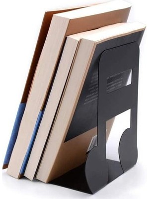 Three Beans Bookends Siyah, Dekoratif Metal Kitap Bitişi Raflar Için Destekler Ofisi Dekoratif, Kaymaz Kitap Stoper | Bookends (Yurt Dışından)