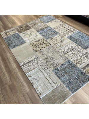 Hoom Rugs Kırkyama 101 Beige Mint El Dokuma Kilim