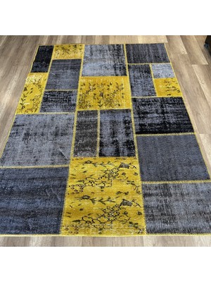 Hoom Rugs Kırkyama 175 Yellow Grey El Dokuma Kilim