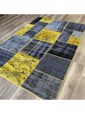 Hoom Rugs Kırkyama 175 Yellow Grey El Dokuma Kilim