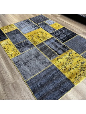 Hoom Rugs Kırkyama 175 Yellow Grey El Dokuma Kilim