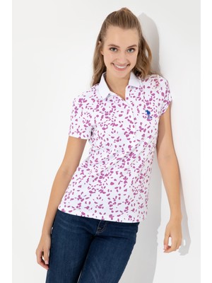 U.S. Polo Assn. Kadın Menekşe T-Shirt 50248980-VR037