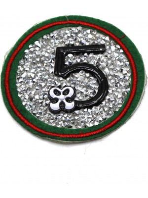 Bidoluhobi Yapıştırma Dökme Taşlı Yeşil Zeminli Patch