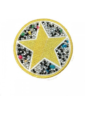 Bidoluhobi Yapıştırma Dökme Taşlı Yıldız Patch