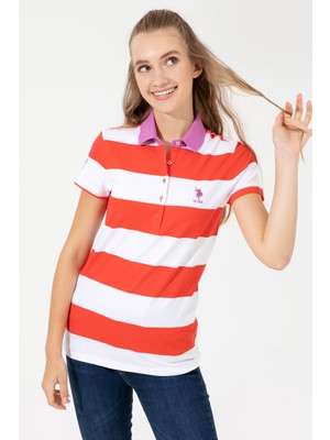 U.S. Polo Assn. Kadın Kırmızı Tişört 50249020-VR213