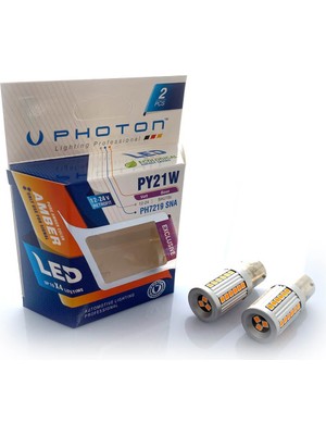 Photon Exclusive LED Sinyal Ampulu 12V 93 Sarı 140LED 21W