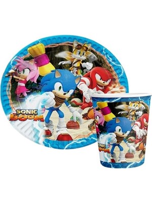 Canbolat Kirpi Sonic Konseptli Lüx Karton Tabak  Bardak Set