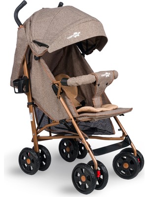 Comfymax Tam Yatar Baston Bebek Arabası Taşıma Kapasitesi ile Pratik ve Kullanışlı – Wood Brown