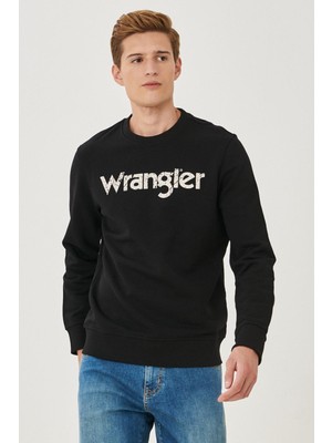 Wrangler W212025001 Erkek Siyah Sweat